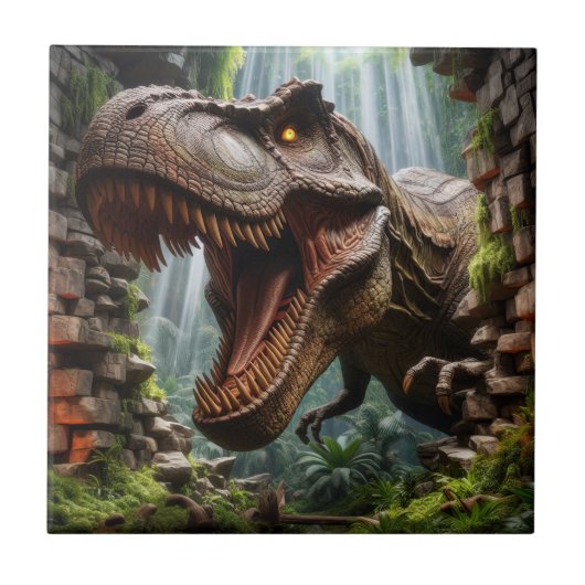 T-Rex-Keramikfliese Fliese (Vorderseite)