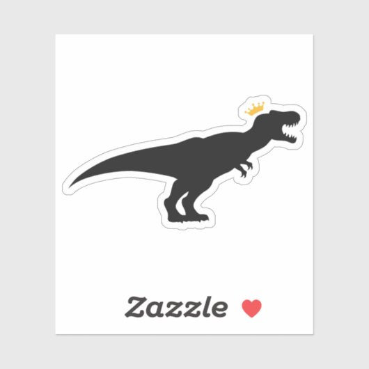 T-Rex King Aufkleber (Blatt)
