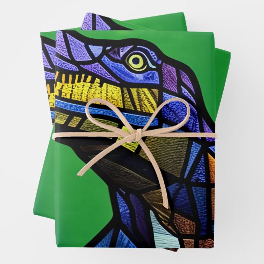 T-Rex King of the Dinosaurier Geschenkpapier Set (Beispiel)