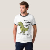 T-Rex Klatschen II T-Shirt (Vorne ganz)