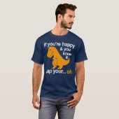 T-Rex klatschen Sie Ihre Hände T-Shirt (Vorne ganz)