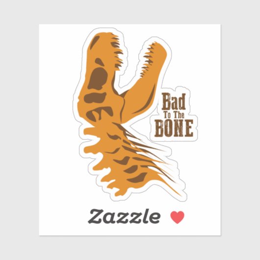 T-Rex-Knochen Aufkleber (Blatt)