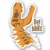 T-Rex-Knochen Aufkleber (Vorderseite)