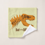 T-Rex-Knochen Badhandtuch Set (Waschlappen)