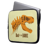 T-Rex-Knochen Laptopschutzhülle (Vorderseite Links)