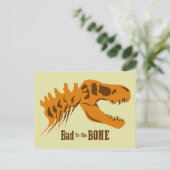 T-Rex-Knochen Postkarte (Stehend Vorderseite)
