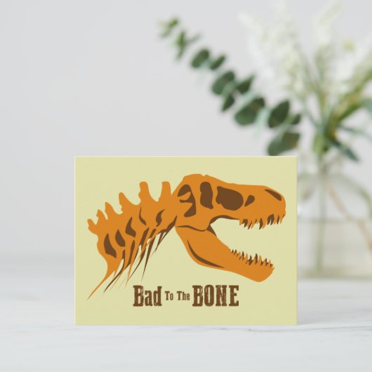 T-Rex-Knochen Postkarte (Stehend Vorderseite)