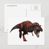 T-Rex-Ladung Postkarte (Vorne/Hinten)