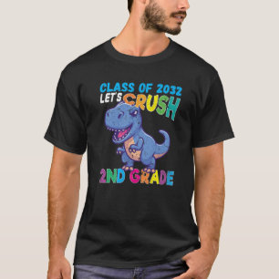 T Rex Lassen Sie uns die 2D-GRAD-Dinosaurier zurüc T-Shirt