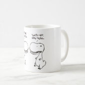 T-rex Liebe Kaffeetasse (VorderseiteRechts)