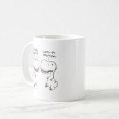 T-rex Liebe Kaffeetasse (Vorderseite Links)