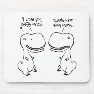 T-rex Liebe Mousepad