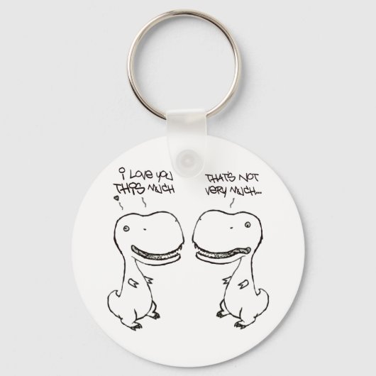 T-rex-Liebe Schlüsselanhänger (Vorderseite)