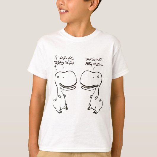 T-rex Liebe T-Shirt (Vorderseite)