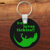 T-rex Lieben Kitzeln! Schlüsselanhänger (Vorderseite)