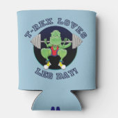 T-Rex Lieben Leg Day Dosenkühler (Rückseite)