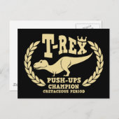 T-Rex-Lieben Postkarte (Vorne/Hinten)