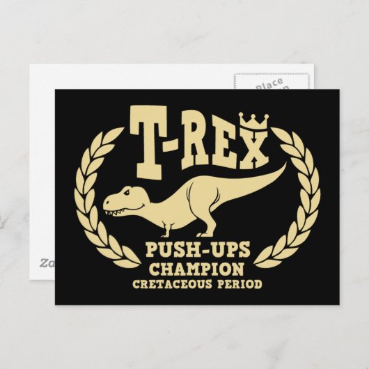 T-Rex-Lieben Postkarte (Vorne/Hinten)