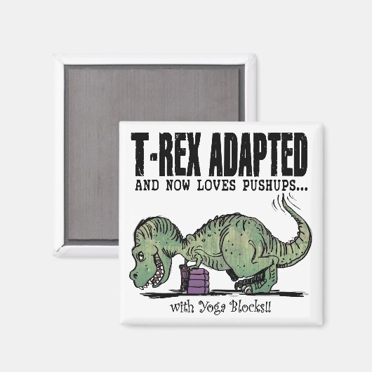 T-Rex-Lieben Pushups Magnet (Vorderseite/Rückseite)