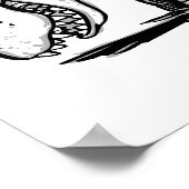 T-Rex-Lieben Pushups Poster (Ecke)