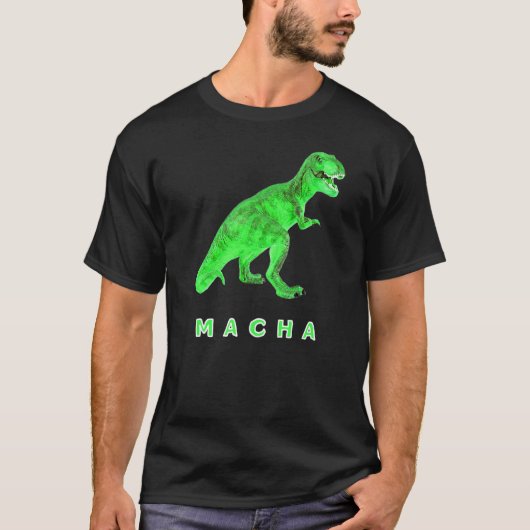 T Rex Macha Caveman T-Shirt (Vorderseite)
