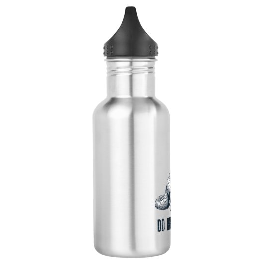 T-Rex macht harte Dinge Edelstahlflasche (Links)