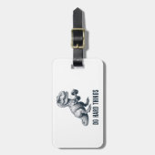 T-Rex macht harte Dinge Gepäckanhänger (Vorderseite vertikal)