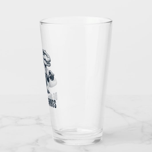 T-Rex macht harte Dinge Glas (Links)