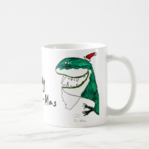 T-Rex-Mas-Weihnachtszeit-Tasse Kaffeetasse