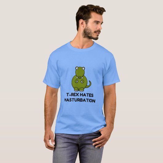T Rex Masturbation T-Shirt (Vorne ganz)