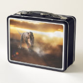 T-Rex Metall Brotdose (Rückseite)