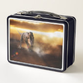 T-Rex Metall Brotdose (Vorderseite)