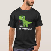T Rex mit Grabbers Dinosaur Ich bin unaufhaltsam F T-Shirt (Vorderseite)