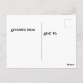 T-Rex mit Kiwi Postkarte (Rückseite)