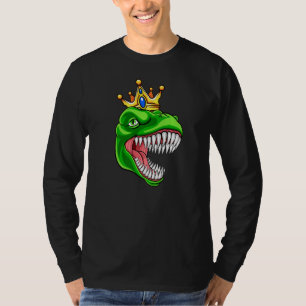 T Rex mit KronTyrannosaurus Rex Dinosaurier T-Shirt