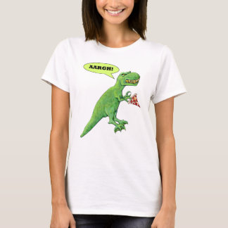 T-Rex mit Pizza T-Shirt