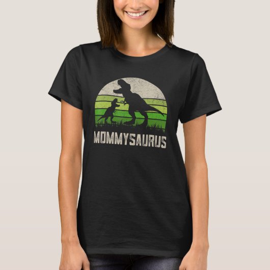 T-rex Mommysaurus Shirt, Funny Dino Mama Dinosaur T-Shirt (Vorderseite)