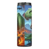 T-Rex Monster Truck Fiery Chase Thermosbecher (Rückseite)