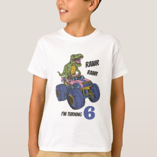 T-Rex Monster Truck Roar Dinosaur Kindergeburtstag T-Shirt
