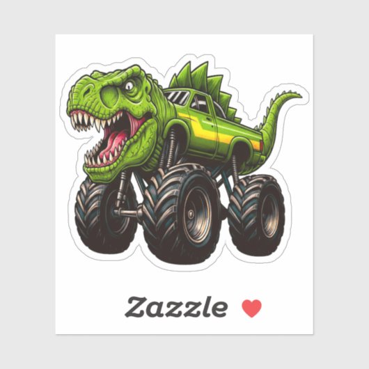 T-Rex-Monstertruck  Aufkleber (Blatt)
