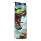 T-Rex-Monstertrucks-Baustellenchaos Thermosbecher (Nach rechts gedreht)