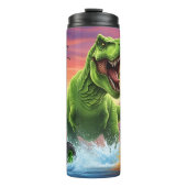 T-Rex-Monstertrucks Wasserspritzer Thermosbecher (Vorderseite)