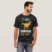 T Rex Never Skipped Leg Day  Weightlifting T-Shirt (Vorne ganz)