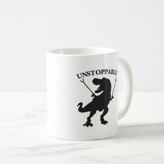 T-rex nicht zu stoppen - Wählen Sie die Hintergrun Kaffeetasse (VorderseiteRechts)