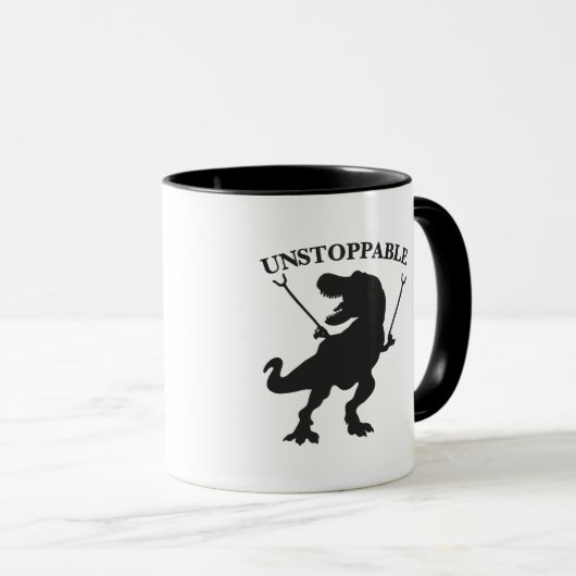T-rex nicht zu stoppen - Wählen Sie die Hintergrun Tasse (VorderseiteRechts)