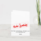 T-Rex Notecard Karte (Rückseite)