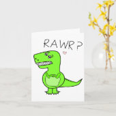 T-Rex Notecard Karte (Gelbe Blume)