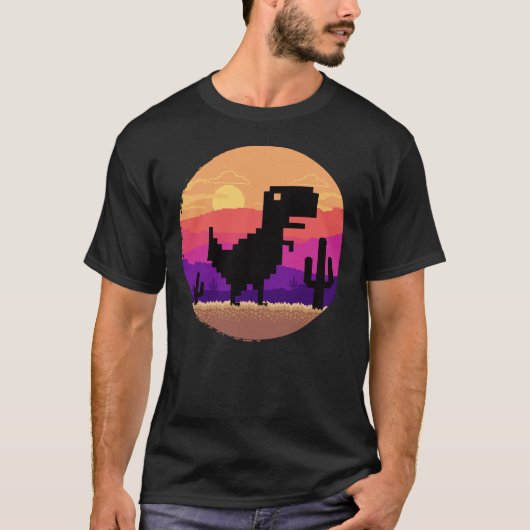 T-Rex Offline-Spiel T-Shirt (Vorderseite)