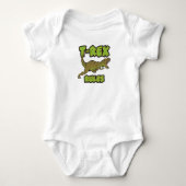 T-Rex ordnet Bodysuit an Baby Strampler (Vorderseite)