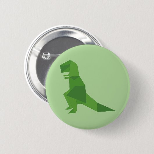 T-Rex Origami Button (Vorne & Hinten)